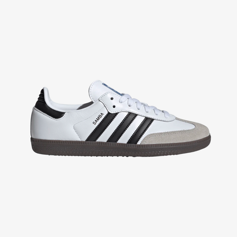 womens adidas samba (white/black/gum)