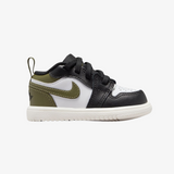 toddler jordan 1 low alt (black/white/medium olive)