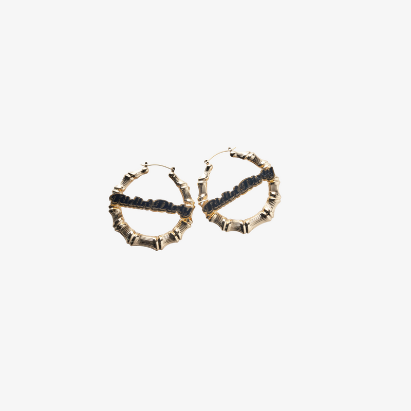 melody ehsani ridin' dirty bamboo earrings (gold)