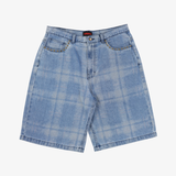 mens pleasures experiment jorts (indigo)