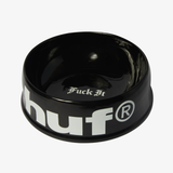 huf old e dog dish (black)