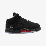 toddler jordan 5 retro (black/black-picante red-glow n the dark)