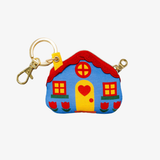 house bag charm (blue)