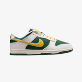 mens nike dunk low retro (sail/university gold-fir-university red)