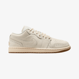 womens jordan 1 low se (chalk/chalk-metallic gold-pearl white)