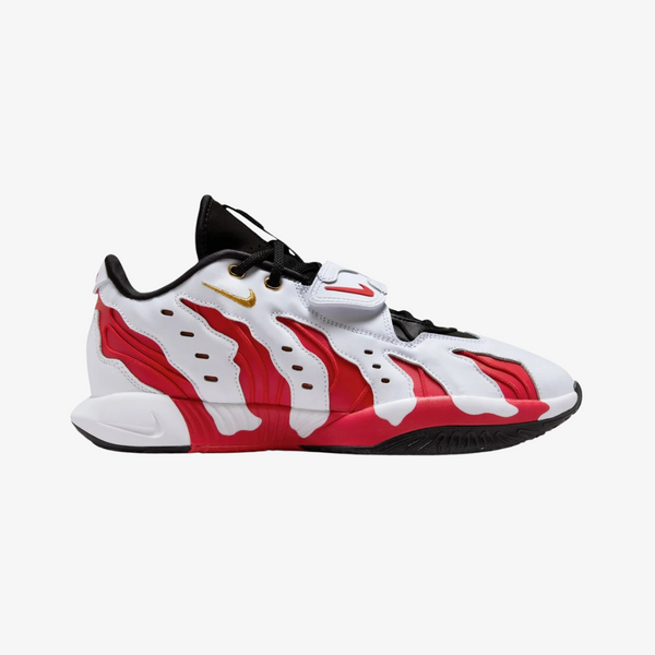 mens nike lebron 21 prime 96 (white/metallic gold)