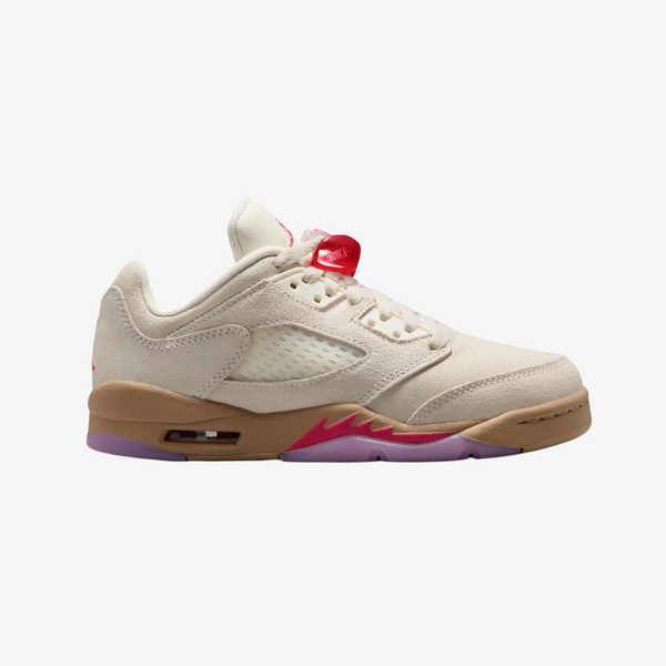 gradeschool jordan 5 retro low (pale ivory)