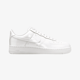 mens nike air force 1 '07 premium patent leather (white/white)