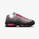 mens nike air max 95 big bubble (black/solar red)