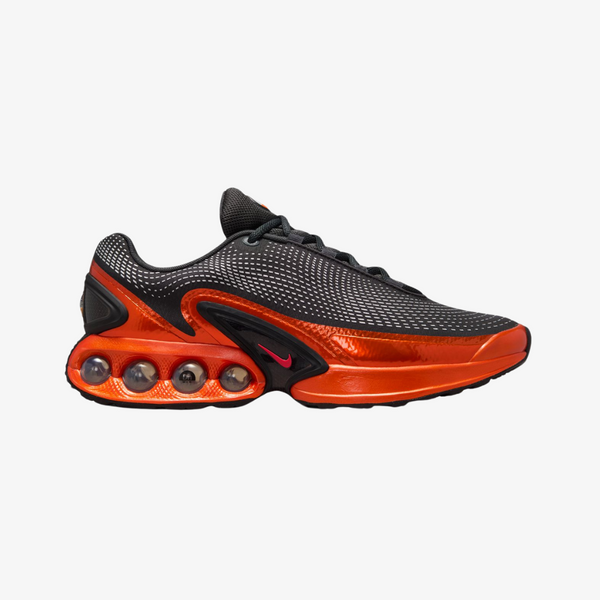 mens nike air max dn qs (dark smoke grey/salsa red)