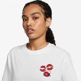 womens jordan flight graphic s/s tee (white/black)