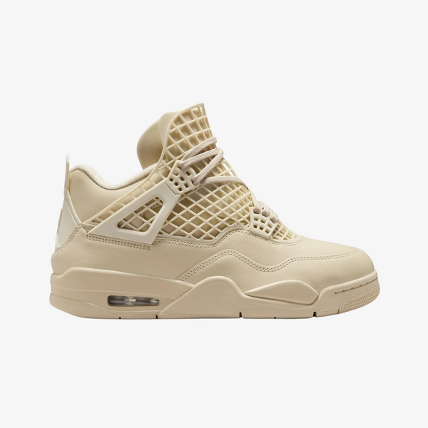 womens jordan 4 net (rattan/metallic gold)