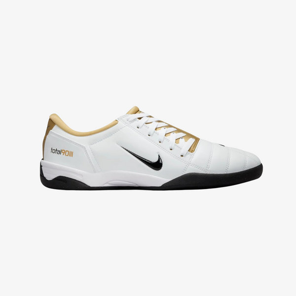 mens nike t90 sp (white/black/gold metallic)