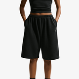 womens nike sportswear oversized bermuda shorts (black)