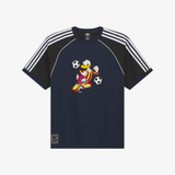 mens adidas x brain dead s/s tee (collegiate navy)