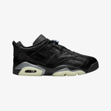 womens jordan 6 retro low (black/black)
