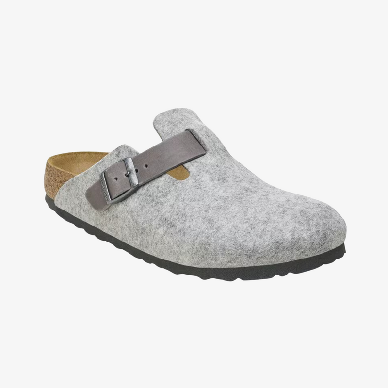 mens birkenstock boston bs (nature leather/felt)