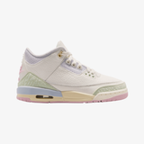 gradeschool jordan 3 retro (sail/jade aura)