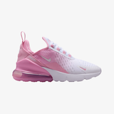 gradeschool nike air max 270 (pink rise/white)