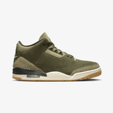 mens jordan 3 retro (medium olive)