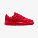 preschool nike air force 1 low v lace (university red)