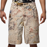 mens jordan printed graphic short (sail)