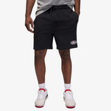 mens jordan brooklyn fleece skate short (black/smoke grey)