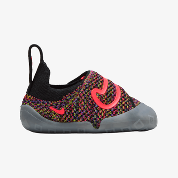 toddler nike swoosh 1 (black/hot lava persian violet)