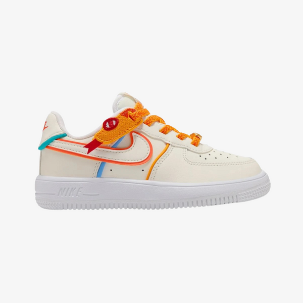preschool nike air force 1 low easyon (sail/white)