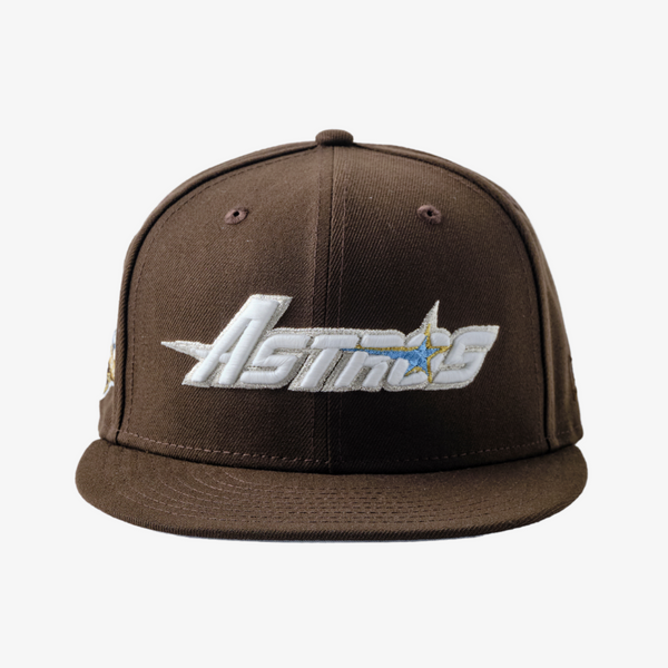 new era x premiumgoods. houston astros 59fifty fitted (brown txfitteds)