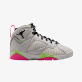 gradeschool jordan 7 retro (phantom/anthracite-lime blast-pink blast)