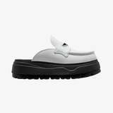 womens jordan mule (summit white/metallic silver)