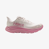 gradeschool hoka clifton 10 (cream/pink)