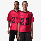 mens jordan x levi's® jersey (gym red/black/pale ivory/black)