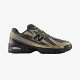 mens new balance 740 (black/gold metallic)