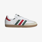 mens adidas samba og (cloud white/better scarlet/team dark green)
