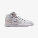 preschool jordan 1 mid se (white/field silver-white)
