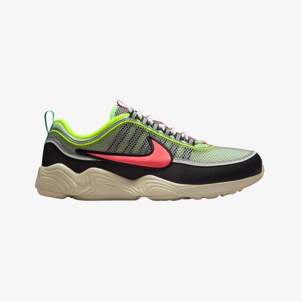 mens nike air zoom spiridon (barely volt/hot punch)