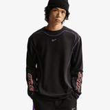 mens nike project f.r.o.g. bubble waffle l/s top (black/hyper grape/atomic pink)