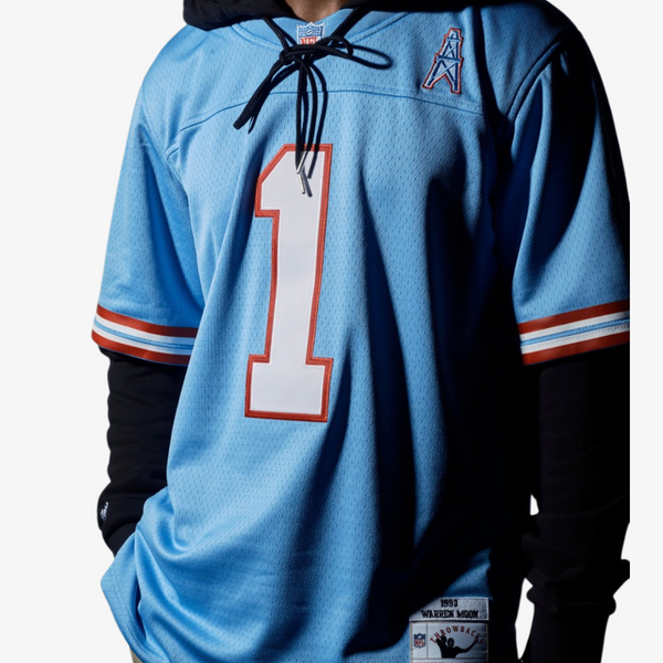 mens mitchell and ness nfl jersey houston oilers (warren moon)