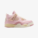 preschool jordan 4 retro (pearl pink/iced carmine)