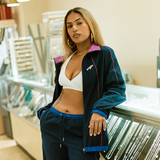 mens premiumgoods. swang track jacket (navy/magenta)