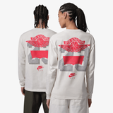 men jordan x levi's® l/s tee (pale ivory/black/university red)