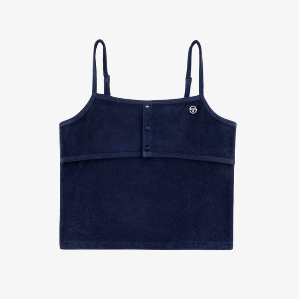 womens sergio tacchini edda tank top (martime blue)
