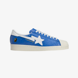mens adidas superstar x bape (bape blue/white)