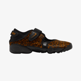 womens nike air rift (black/desert ochre)