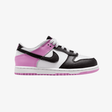 preschool nike dunk low (off white/black-lt magenta)