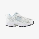 toddler new balance 530 bungee (silver/white)