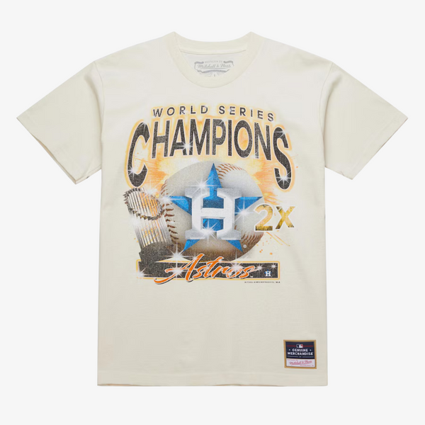 mens mitchell & ness houston astros boom s/s tee (natural)