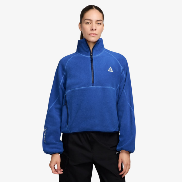 womens nike acg half zip jacket (blue)